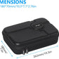 JSVER PU Leather Hard Shell Carrying Case for GoPro Hero13/12/11/10/9/8/7, AKASO EK7000 / Brave 4 4K / Brave 7 LE/Brave 8 / V50X and Insta360