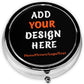 Custom Round Pill Case, Personalized Name/Photo Decor Travel Jewelry Organizer Container Medicine Vitamin Pill case - 3 Compartment