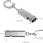 Whistle for Coaches Teachers, Emergency Survival Stainless Steel Whistles 2 Pack with Keychain for Referee Train Hiking Sports Boating Kayak Life Vest Jacket Lifeguard Outdoor Security