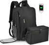 CADeN DSLR Camera Backpack Bag Waterproof Anti Theft with 15.6 inch Laptop Compartment, USB Charging Port, Tripod Holder, Rain Cover, Inner Case, Compatible for Sony Canon Nikon Olympus Black