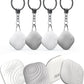 Key Finder, Bluetooth Tracker Item Locator with Key Chain for Keys Pet Wallets or Backpacks and Tablets, Batteries Include (2 White & 2Gray, 4 Pack)