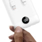 Mini Portable Charger with Built-in Cables 22.5W Fast Charging Power Bank USB-C Small Battery Pack 10000mAh Travel Essential Slim Battery for iPhone 16/15/14, Samsung 25/24, and More