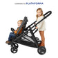Graco Ready2Grow LX 2.0 Double Stroller Features Bench Seat and Standing Platform Options, Clark
