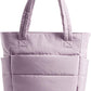 BAGSMART Tote Bag for Women, Lightweight Puffy Tote Bag with Compartments Shoulder Bag Handbag for Travel, Work, Gym,