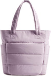 BAGSMART Tote Bag for Women, Lightweight Puffy Tote Bag with Compartments Shoulder Bag Handbag for Travel, Work, Gym,