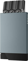 VULKIT Pop up Card Holder Minimalist Credit Card Holder RFID Blocking Slim Metal Card Case for Men or Women(Space Grey)