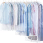 10 Pack Translucent Garment Bags for Hanging Clothes - Frosted Clothes Storage Bags for Suits, Shirts, Dresses, Closet Storage, Travel - 24" x 40"/47"/55"