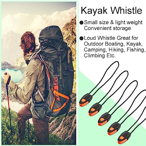 5 Pack Zipper Pull Whistles