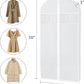 Zilink Clear Suit Coat Bags for Storage 50-inch Dress Bags for Hanging Clothes with 3" Gusset Suit Cover Bag for Coat, Dress Closet Storage
