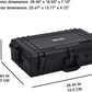MEIJIA All Weather Waterproof Hard Camera Case,Hard Case with Customizable Fit Foam,Fit Use of Drones,Camera,Equipments,Pistols,Elegant Black (Black, 28.84"x16.92"X7.08")