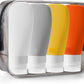 INSFIT Portable Travel Bottles, TSA Approved Leak Proof Containers for Toiletries, BPA Free Refillable Accessories for Shampoo, Body Wash, Liquids (4 Pack)