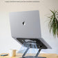 Laptop Stand Adjustable Laptop Holder for Desk, Foldable Laptop Riser Portable Computer Stand Compatible with MacBook, Lenovo, HP and All Laptops up to 15.6 inches Black