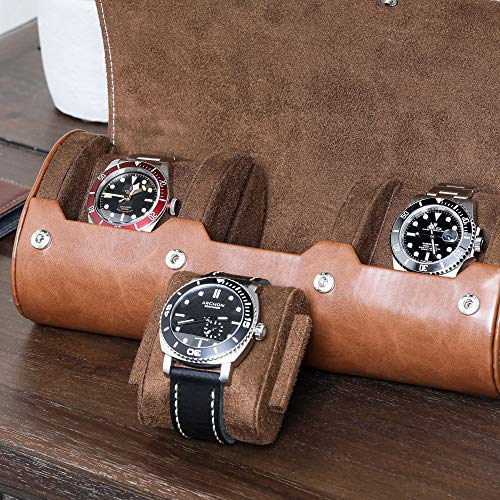 Watch Roll Travel Case for 3 Watches