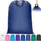 Extra Large Heavy Duty Laundry Bag - 28" x 40", Travel Laundry Bag for Dirty Clothes, Camping & Travel (Navy)
