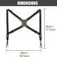 HUNTPAL Binocular Harness Strap for Hunting and Birding Wacthing, X-shaped Decompression Cross Body, Fit for Rangefinder