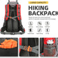 King'sGuard 60L Hiking Backpack Lightweight Camping Backpack with Rain Cover Large Waterproof Packable Outdoor Trekking Travel Backpack for Men Women (Red) - Roamly