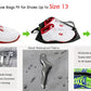 Black Transparent Shoe Bags 4 Pack for Travel with Handle as Packing Organizers for Suitcase and Luggage (4 Count)