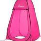 Wolfwise Pop Up Shower Tent for Camping, Portable Instant Changing Tent with Ventilation Window & Carry Bag, Privacy Bathroom Toilet for Beach & Outdoor, Width 47 ", Height 75 ", Rose Red