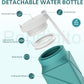 610ml Collapsible Water Bottles Upgrade Foldable Water Bottle BPA Free Reusable Lightweight LeakProof Silicone Water Bottles 20.6oz for Travel Gym Hiking Office Camping Outdoor Sport Green