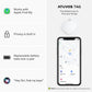 ATUVOS Air Tracker Tags-2 Pack, Bluetooth Luggage Tracker & Keys Finder Works with Apple Find My (iOS Only), Item Finders for Suitcases, Wallets, Bags, Waterproof IP67, Replaceable Battery, Anti-Lost