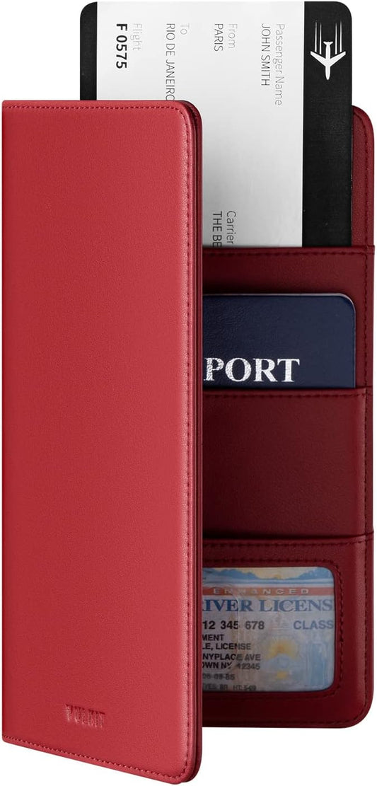 VULKIT Passport Holder Wallet RFID Blocking Travel Wallet for Men & Women - Roamly