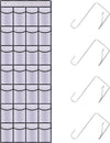 28 Mesh Pockets Hanging Shoe Organizer, Over the Door Shoe Organizer，Closet Storage Holder for Back of Door Storage Holder for Back of Door(White)