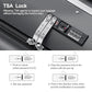 26 Inch Large Checked Luggage Hardside Suitcases Top Open Charcoal Grey