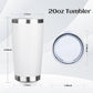 StarSpeed 20oz Tumbler Bulk with Lid, Stainless Steel Insulated Tumblers Double Wall Vacuum Insulated Travel Mug, Powder Coated Coffee Cups for Hot and Cold Drinks(White,8)