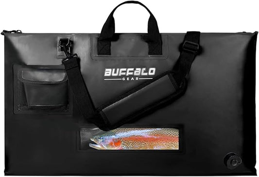 Buffalo Gear Fish Tournament Weigh in Bag for Bass Fishing, Heavy Duty Fish Bag for Caught Fish Waterproof,Leakproof,Puncture Resistant