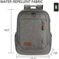 KROSER Laptop Backpack Large Computer Backpack Fits up to 17.3 Inch Laptop with USB Charging Port Water-Repellent Casual Daypack for Travel/Business/College/Women/Men-Grey - Roamly