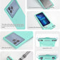 wellhouse Waterproof Phone Pouch, Waterproof Phone Case for iPhone 16 15 14 13 12 Pro Max XS Samsung, IPX8 3D Cellphone Dry Bag Beach Essentials (1 Pack - Crystal Green8.0, 8 inch)