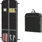 Zilink Upgrade 60" Garment Bag for Long Coat, Leather,Fur, Mink, Gown and Choir Robe with 3.9" Gusset and Stable Buckles Heavy Duty, Hanging, Breathable, Foldable Travel and Wardrobe Clothes Protector