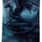 WZOMT Microfiber Dragons Beach Towel, Cool Funny Blue Dragons Standing on The Cliff Edge Bath Towels for Kids Boys Men, Quick Dry Sandproof Swim Pool Towel, Oversized 32x52 Inch