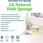 Truly Free Natural Cleaning Sponges, 100% Organic Luffa Dish Scrubber, Plant-Based Compostable Kitchen Dishwasher Sponge, Cleans Sink, Grout & Tile, Non Scratch Scouring Pad - 4.4 x 2.8 in, Pack of 3