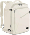 MATEIN Large Backpack for Travel Flight Approved, 45L Carry on Backpack with Padded Shoulder Straps for Adult, Men, Women, Expandable Daypack for Clothes, Travel Essentials, Beige