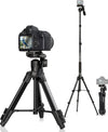 Camera Tripod 66.7 Inch, Patented 3-Way Rotating Portable Cameras Stand Professional Aluminum Travel Phone Camera Mount Monopod for Camera, Smartphone, Suitable for Various Live Vlogging