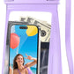 Large Waterproof Phone Pouch Floating, Waterproof Phone Case for iPhone 15 14 Pro Max 13 12 Plus 11 XS XR X Samsung up to 8.5'', IPX8 Water Proof Cell Phone Dry Bag for Beach Swimming Kayaking, Purple
