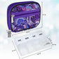 Serfeymi Weekly Travel Pill Organizer Case for Purse with Removable 7 Day Box, Fashionable Pill Container for Medicine, Vitamin, Supplement - Purple 01