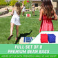 4 ft x 2 ft Regulation Size Wood Design Cornhole Game Set