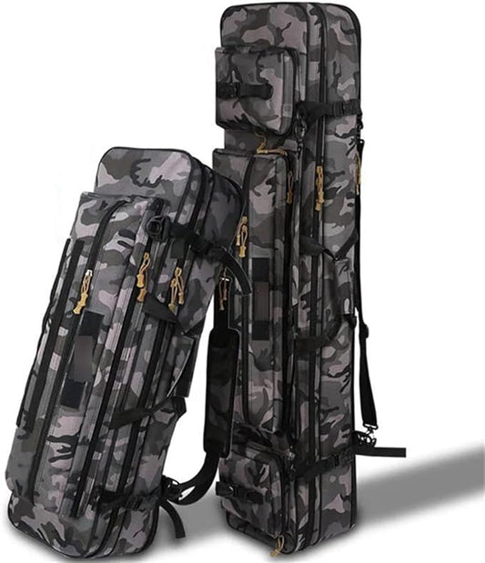 Suwequest 70CM-130CM Multifunctional Waterproof Bags Large Fishing Reel Gear Outdoor Fishing Rod Bag Storage Case