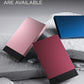 VULKIT Pop up Card Holder Minimalist Credit Card Holder RFID Blocking Slim Metal Card Case for Men or Women(Wine)