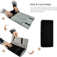Velvet Travel Jewelry Case Roll Bag Organizer for Necklace Bracelet Earrings Ring (Black) (grey and black)