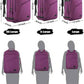 MATEIN Travel Backpack for Women, Expandable Flight Approved Carry on Backpack, Water Resistant Lightweight Suitcase, Large Business Weekender Daypack, Gift for Traveler, Purple