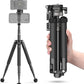 ULANZI MT-63 Mini Phone Tripod, 57" Portable Foldable Aluminum Alloy Extendable Camera Tripod with 2 in 1 Phone Clip, 360° Ball Head Travel Lightweight Tripod for iPhone DSLR Camera Max Load 5KG/11LBS