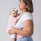 Mabē Monarch Ergonomic Baby Carrier – Premium Cotton Soft Structured Newborn to Toddler Carrier with Hip-Healthy Design, 3 Carry Positions (7-35lbs), Lightweight & Breathable, (Blush Dawn)