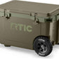 RTIC 52 Quart Ultra-Light Wheeled Hard Cooler Insulated Portable Ice Chest Box for Beach, Drink, Beverage, Camping, Picnic, Fishing, Boat, Barbecue, 30% Lighter Than Rotomolded Coolers