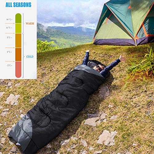 Sleeping Bags for Adults Kids Boys Girls Backpacking Hiking Camping Microfiber Liner