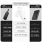 Portable Phone Charger, 20000mAh 22.5W Type C Charger Fast Charging with Built-in Cable & Wall Plug, Portable Power Bank with LED Display, Travel Essential Battery Pack for iPhone, iPad, Samsung White