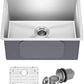 KRAUS Standard PRO 23-Inch 16 Gauge Undermount Single Bowl Stainless Steel Kitchen Sink, KHU101-23