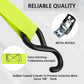 XSTRAP STANDARD Ratchet Tie Down Straps 4 Pk 10 Ft- 300 Lbs Load Cap- 900 Lbs Break Strength-Cargo Straps for UTV, ATV, Pickup,Truck, Moving Appliances, Lawn Equipment, Yellow